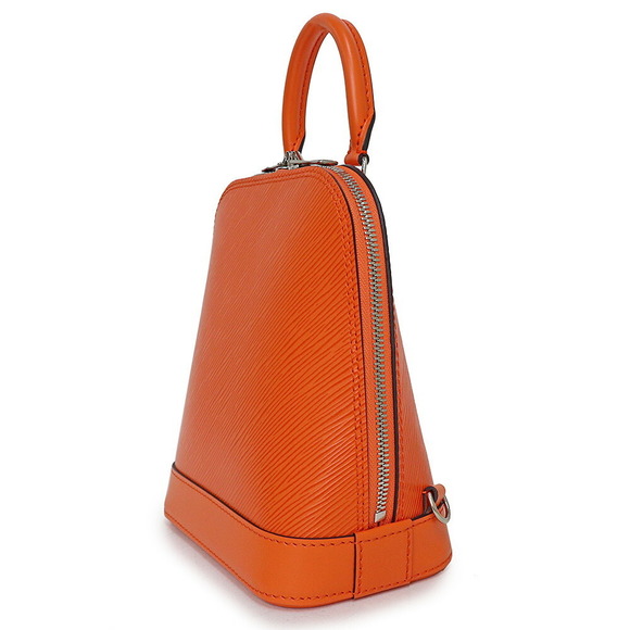 louis vuitton backpack orange Brown Monogram & Christopher Fashioned from giant damier ebene coated canvas with natural leather trim and black hardware Louis Vuitton Alma Backpack Shoulder